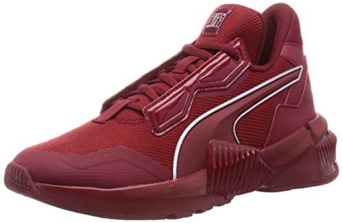 PUMA Provoke XT FM Mono WNS, Zapatillas de Gimnasio Mujer, Rojo (Red Dahlia/Metallic Silver), 39 EU