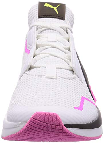 PUMA Provoke XT WN'S, Zapatillas de Gimnasio Mujer, Blanco White Black/Luminous Pink, 38.5 EU