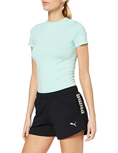 PUMA Rtg 3` Shorts Pantalones Cortos, Mujer, Black, M