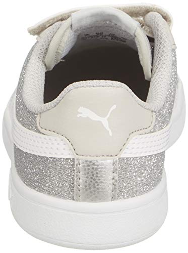 Puma Smash Glitz Niña Zapatillas Deportivas con Correa De Velcro Plateado 30 EU Puma Smash Glitz Niña Zapatillas Deportivas con Correa De Velcro Plateado 30 EU