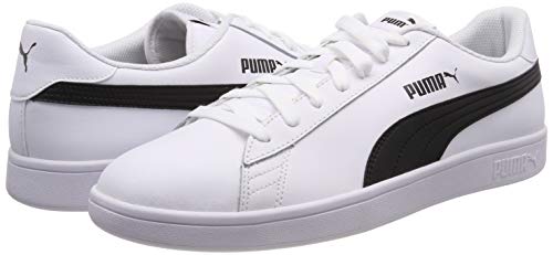 PUMA Smash V2 L, Zapatillas Unisex Adulto, Blanco White Black, 39 EU PUMA Smash V2 L, Zapatillas Unisex Adulto, Blanco White Black, 39 EU