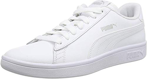 PUMA Smash V2 L, Zapatillas Unisex Adulto, Blanco White White, 38.5 EU