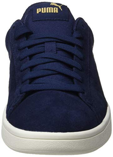 PUMA Smash v2, Zapatillas Unisex Adulto, Azul (Peacoat-Gold-Whisper White), 38.5 EU PUMA Smash v2, Zapatillas Unisex Adulto, Azul (Peacoat-Gold-Whisper White), 38.5 EU
