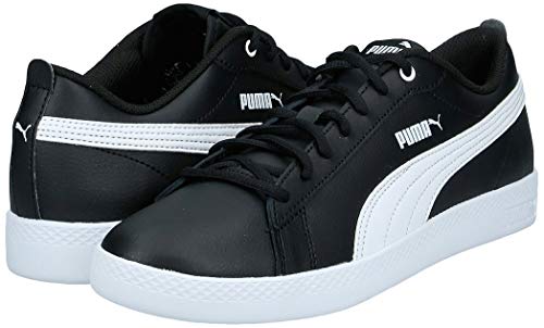 PUMA Smash Wns V2 L, Zapatillas Mujer, Negro Black White, 36 EU