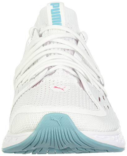 PUMA Speed 500 - Zapatillas deportivas para mujer, Blanco (Puma White-puma Silver-milky Blue-pink Alert), 35.5 EU