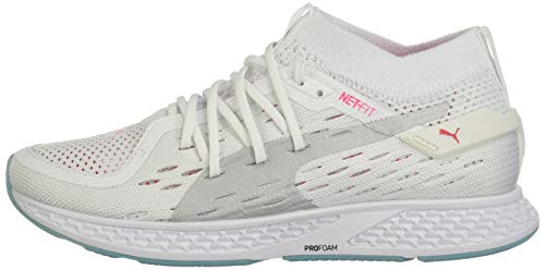 PUMA Speed 500 - Zapatillas deportivas para mujer, Blanco (Puma White-puma Silver-milky Blue-pink Alert), 35.5 EU PUMA Speed 500 - Zapatillas deportivas para mujer, Blanco (Puma White-puma Silver-milky Blue-pink Alert), 35.5 EU