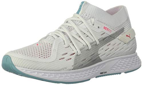 PUMA Speed 500 - Zapatillas deportivas para mujer, Blanco (Puma White-puma Silver-milky Blue-pink Alert), 35.5 EU