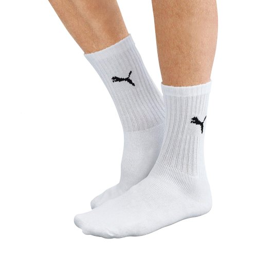 Puma Sport 3P, Calcetines de Deporte Para Hombre, Pack de 3, Blanco, 43-46