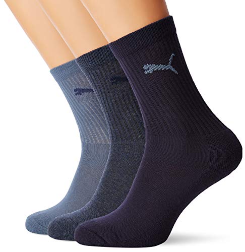 Puma Sport Junior 3P, Calcetines Unisex niƱos, denim blue 027 Pack de 3 Puma Sport Junior 3P, Calcetines Unisex niƱos, denim blue 027 Pack de 3