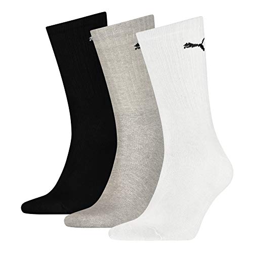 Puma Sports Socks - Calcetines de deporte para hombre, multicolor, talla 47-49, 3 unidades Puma Sports Socks - Calcetines de deporte para hombre, multicolor, talla 47-49, 3 unidades