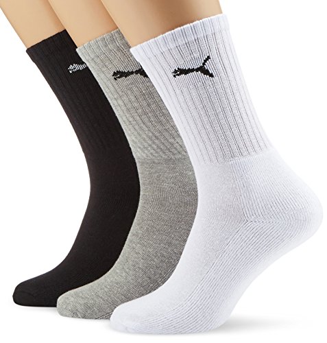 Puma Sports Socks - Calcetines de deporte para hombre, multicolor, talla 47-49, 3 unidades Puma Sports Socks - Calcetines de deporte para hombre, multicolor, talla 47-49, 3 unidades