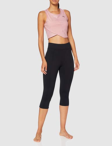 PUMA Studio Crop Lace Tank Camiseta, Mujer, Foxglove, L