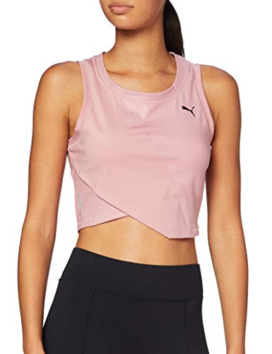 PUMA Studio Crop Lace Tank Camiseta, Mujer, Foxglove, L