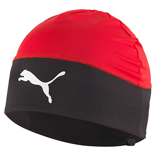 PUMA Teamliga Beanie Jr Gorro, Unisex niños, Puma Red/Puma Black, OSFA