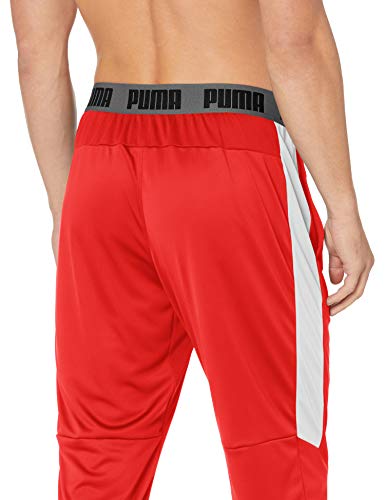 PUMA Training Pant Pantalones, Velocidad Rojo Blanco, XL para Hombre