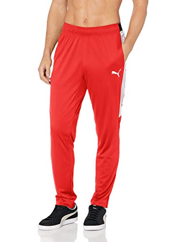 PUMA Training Pant Pantalones, Velocidad Rojo Blanco, XL para Hombre