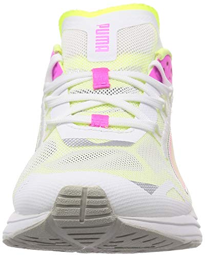 PUMA Ultraride Wn's, Zapatillas para Correr de Carretera Mujer, Blanco White/Luminous Pink/Fizzy Yellow, 37.5 EU