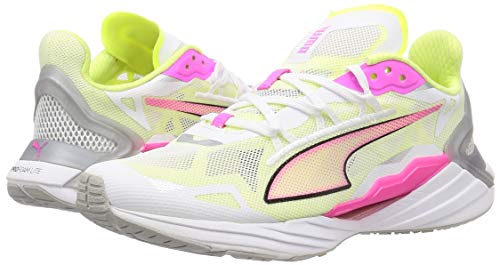 PUMA Ultraride Wn's, Zapatillas para Correr de Carretera Mujer, Blanco White/Luminous Pink/Fizzy Yellow, 37.5 EU PUMA Ultraride Wn's, Zapatillas para Correr de Carretera Mujer, Blanco White/Luminous Pink/Fizzy Yellow, 37.5 EU