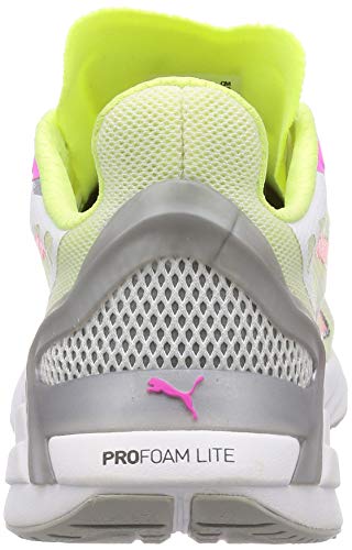 PUMA Ultraride Wn's, Zapatillas para Correr de Carretera Mujer, Blanco White/Luminous Pink/Fizzy Yellow, 38 EU