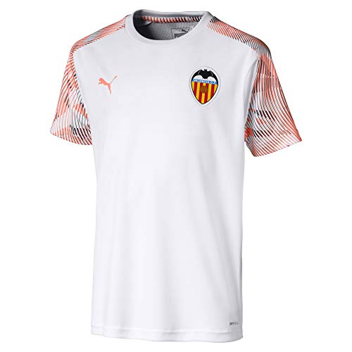 Puma Valencia CF Training Jersey Camiseta, Niños, Blanco White/Fizzy Orange, 152 Puma Valencia CF Training Jersey Camiseta, Niños, Blanco White/Fizzy Orange, 152