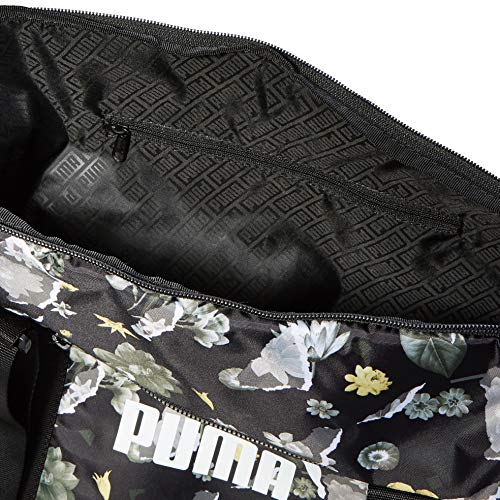 PUMA WMN Core Seasonal Duffle Bag Bolsa Deporte, Mujer, Black/AOP, OSFA PUMA WMN Core Seasonal Duffle Bag Bolsa Deporte, Mujer, Black/AOP, OSFA