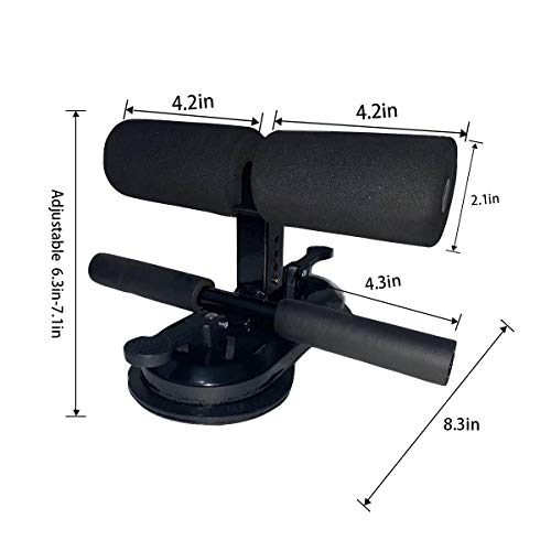 PUNCIA Barra ajustable para sentarse con dispositivo portátil auxiliar para el piso de la barra abdominal entrenador de la base del abdomen con succión para sentarse equipo de herramienta de fitness PUNCIA Barra ajustable para sentarse con dispositivo portátil auxiliar para el piso de la barra abdominal entrenador de la base del abdomen con succión para sentarse equipo de herramienta de fitness