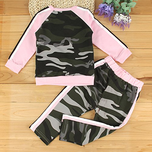 puseky Traje deportivo para niƱa de manga larga con estampado de camuflaje puseky Traje deportivo para niƱa de manga larga con estampado de camuflaje
