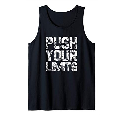 Push Your Limits Street Workout Bar Exercises Calisthenics Camiseta sin Mangas