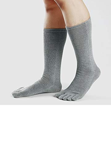 PUTUO Calcetines con Cinco Dedos Hombres Calcetines de Deportes de Algodón, Calcetines Dedos Hombre, EU39-45, 3 pares