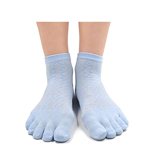 PUTUO Mujer cinco dedos calcetines de deporte, Calcetines de dedos mujer calcetines de algodón, suave y transpirable, EU36-42, 5 pares PUTUO Mujer cinco dedos calcetines de deporte, Calcetines de dedos mujer calcetines de algodón, suave y transpirable, EU36-42, 5 pares