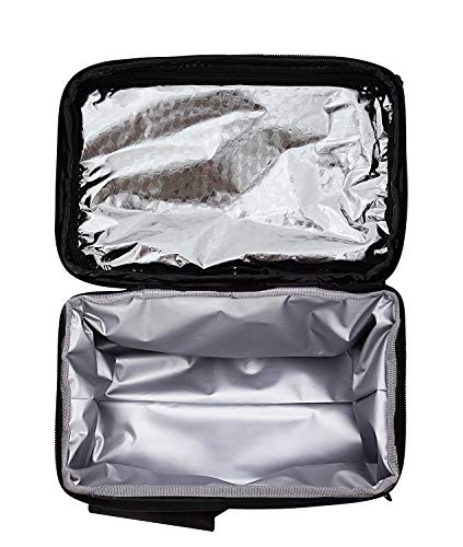 PuTwo Térmica Porta Alimentos 8L Hermética Bolsa Térmica Plegable Bolso Nevera Térmica Tela Bolsas Térmicas para Llevar Comida Nevera Almuerzo para Adulto Niños Trabajo Oficina Playa Viaje -Negro