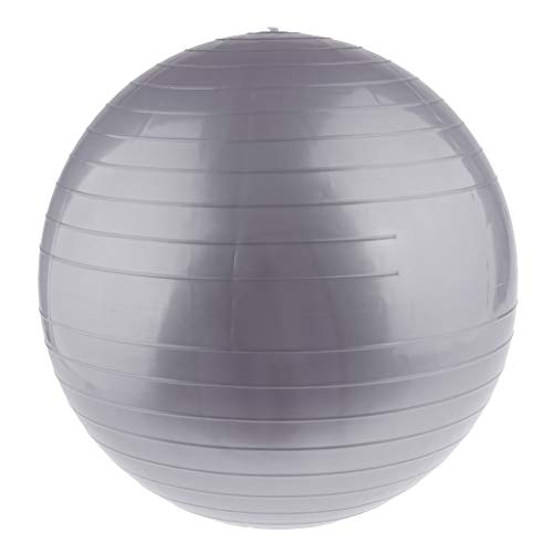 PVC Yoga Ball Ejercicio Fitness Balance Ball Air Plug Anti Explosión - Plata