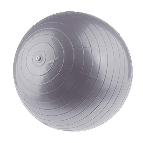 PVC Yoga Ball Ejercicio Fitness Balance Ball Air Plug Anti Explosión - Plata