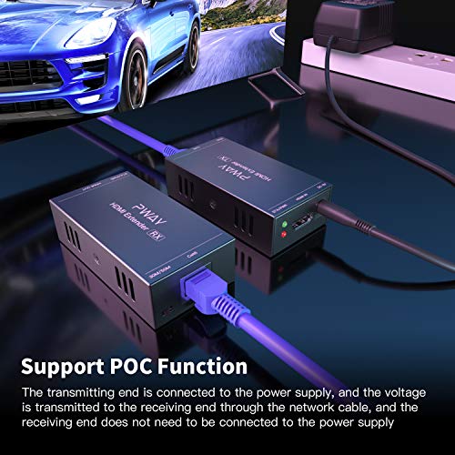 PW-HT202P(POC) HDMI Extender Extensor 165ft/50m Sin Comprimir Solo Cat6 Transmision sobre Soporte De Full HD 1080P 3D EDID uno Power Supply (UTP+RJ45+Transmisor+Receptor) PW-HT202P(POC) HDMI Extender Extensor 165ft/50m Sin Comprimir Solo Cat6 Transmision sobre Soporte De Full HD 1080P 3D EDID uno Power Supply (UTP+RJ45+Transmisor+Receptor)