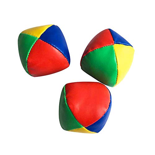 Pywee Juego de 3 Bolas de malabarismo, Relleno de Bolas de malabarismo, Cuero Artificial Resistente al Agua I Juego de malabarismo para niños y Principiantes