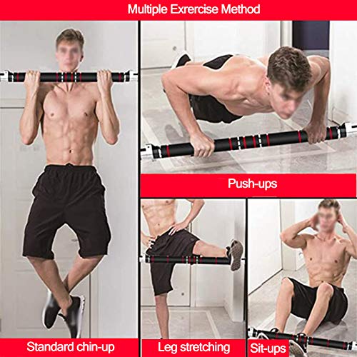 QAX Barra de Tracción sin Tornillos, Barra de Dominadas Ajustable para Entrenamiento en Casa Fitness, 95 ~ 125 cm QAX Barra de Tracción sin Tornillos, Barra de Dominadas Ajustable para Entrenamiento en Casa Fitness, 95 ~ 125 cm