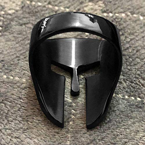 QAZXCV Spartan héroe Casco Máscara Hombres Anillo de la Vendimia Punky del Motorista joyería Zorro máscara Anillo Negro Hombres Mujeres Tamaño 7-16,A,16 QAZXCV Spartan héroe Casco Máscara Hombres Anillo de la Vendimia Punky del Motorista joyería Zorro máscara Anillo Negro Hombres Mujeres Tamaño 7-16,A,16
