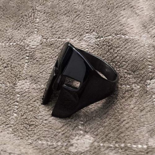 QAZXCV Spartan héroe Casco Máscara Hombres Anillo de la Vendimia Punky del Motorista joyería Zorro máscara Anillo Negro Hombres Mujeres Tamaño 7-16,A,16 QAZXCV Spartan héroe Casco Máscara Hombres Anillo de la Vendimia Punky del Motorista joyería Zorro máscara Anillo Negro Hombres Mujeres Tamaño 7-16,A,16