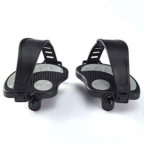 QDY-Pedales de Bicicleta Estática, Pedal de Coche de Control Magnético Antideslizante Universal Accesorios de Bicicleta Negro, 162 * 148 * 52MM