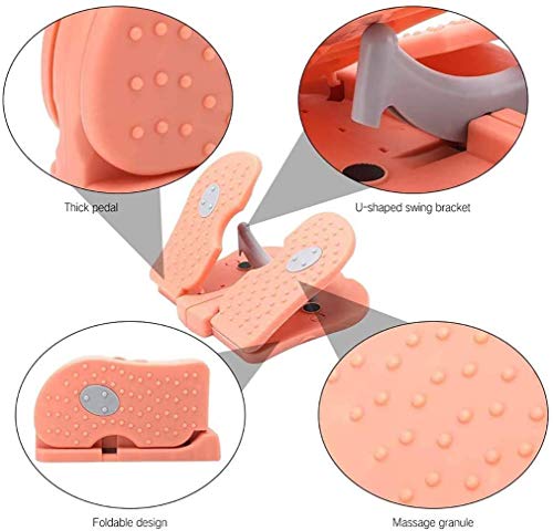 QDYL máquina de pie de Escalada Plegable, máquina de Ejercicios Mini Paso a Paso portátil y Barata para Uso doméstico: masajee el pie para Estirar Las Venas de Las piernas (Color al Azar)