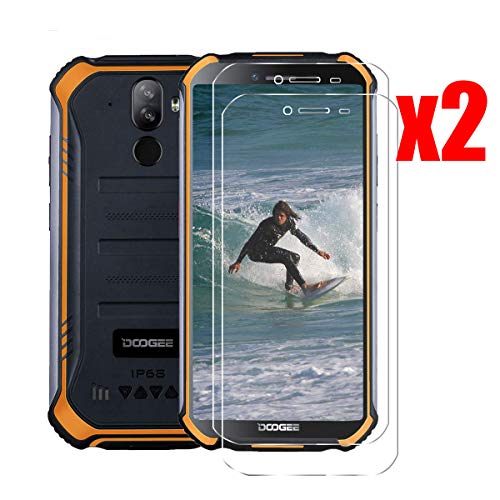 QFSM 2 Pack Película Protectora para DOOGEE S40, Resistente al Desgaste Protector de Pantalla para teléfono móvil Vidrio Templado QFSM 2 Pack Película Protectora para DOOGEE S40, Resistente al Desgaste Protector de Pantalla para teléfono móvil Vidrio Templado