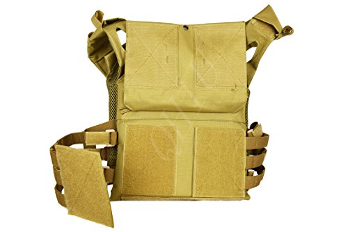 QHIU Chaleco Tácticos Ligero Militar Combate Camo Protección Molle Extraíble Placas para Airsoft Paintball Caza CS SWAT Juego de Guerra Deportes al Aire Libre QHIU Chaleco Tácticos Ligero Militar Combate Camo Protección Molle Extraíble Placas para Airsoft Paintball Caza CS SWAT Juego de Guerra Deportes al Aire Libre