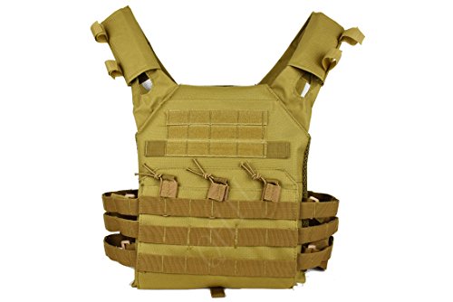 QHIU Chaleco Tácticos Ligero Militar Combate Camo Protección Molle Extraíble Placas para Airsoft Paintball Caza CS SWAT Juego de Guerra Deportes al Aire Libre QHIU Chaleco Tácticos Ligero Militar Combate Camo Protección Molle Extraíble Placas para Airsoft Paintball Caza CS SWAT Juego de Guerra Deportes al Aire Libre