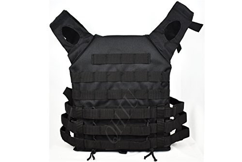 QHIU Chaleco Tácticos Ligero Militar Combate Camo Protección Molle Extraíble Placas para Airsoft Paintball Caza CS SWAT Juego de Guerra Deportes al Aire Libre