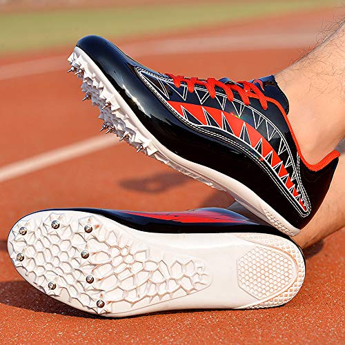 Qianyuyu Pista Y Campo Zapatos, Picos De Obstáculo Salto De Longitud Spikes Running Spikes Zapatilla Correr Salto de Longitud Media y Larga Distancia Correr Zapatos de Uñas,001,44EU Qianyuyu Pista Y Campo Zapatos, Picos De Obstáculo Salto De Longitud Spikes Running Spikes Zapatilla Correr Salto de Longitud Media y Larga Distancia Correr Zapatos de Uñas,001,44EU