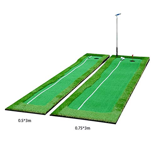 QiHaoHeji Poner tapetes Putter de Golf para Hombres Colchoneta de Entrenamiento de Golf Verde Estera de práctica de Golf Profesional Putter Sprint Largo para Interiores y Exteriores