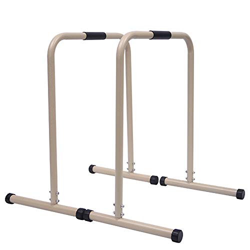 QiHaoHeji Soportes de inmersión Portátil Funcional físico Bar Dip Soporte Estación for el hogar Ejercicio de la Gimnasia Entrenamiento (Color : As Shown, Size : 67x45x81cm)