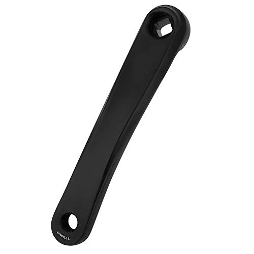 Qii lu Brazo de manivela Izquierda de Bicicleta de 170 cm, Herramienta de reparación de Brazo de manivela de Bicicleta de montaña de aleación de Aluminio para Ciclismo(Agujero rómbico Negro)