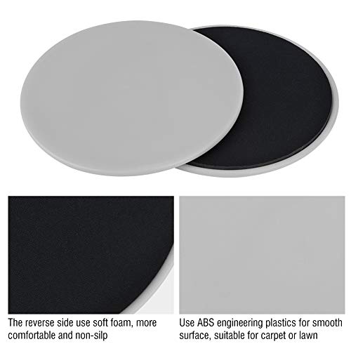 Qii lu Discos deslizantes Core Sliders, 2PCS Ejercicio Sliding Gliding Disc Fitness Core Slider Sport Equipo de Ejercicio de Entrenamiento de Cuerpo Completo para el hogar, Viajes(Gris) Qii lu Discos deslizantes Core Sliders, 2PCS Ejercicio Sliding Gliding Disc Fitness Core Slider Sport Equipo de Ejercicio de Entrenamiento de Cuerpo Completo para el hogar, Viajes(Gris)