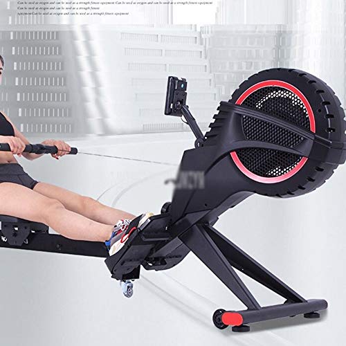 Qiming Remo de máquina de Remo de Agua La renuencia Remo Gimnasio Comercial Viento de batir Cubierta Gimnasio Inicio Ejercicio Fitness Equipment (Color : Negro, tamaño : Un tamaño)